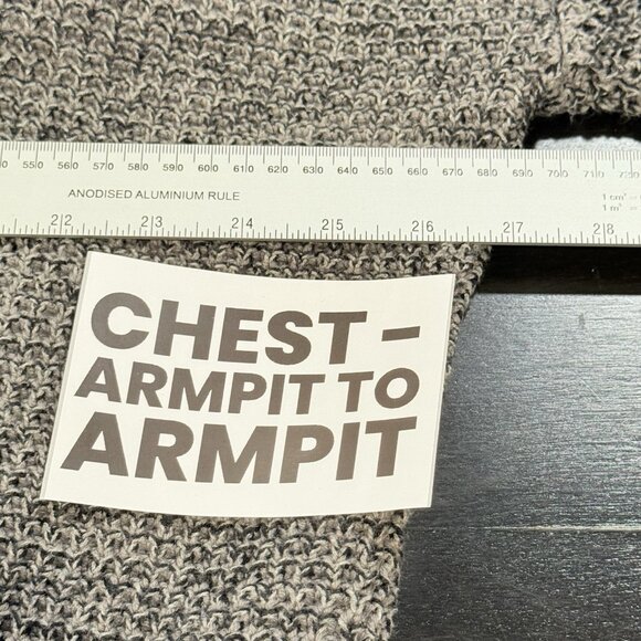 Urban Outfitters Carson Gray Open Chunky Grandpa Cardigan Sweater Womens Small - Picture 8 of 9